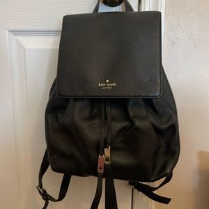 Black Kate Spade backpack purse